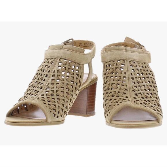 NEW Franco Sarto Suede Block Heels - Picture 4 of 9